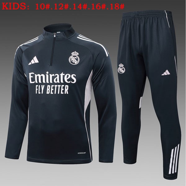 Enfant Sweatshirt Real Madrid 2025-26 Gris 5